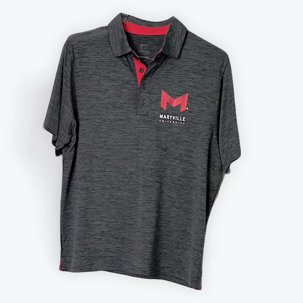 Maryville University gray polo